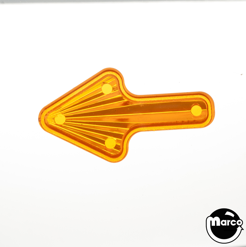 Playfield insert arrow 1-1/2 x 13/16 inch orange starburst
