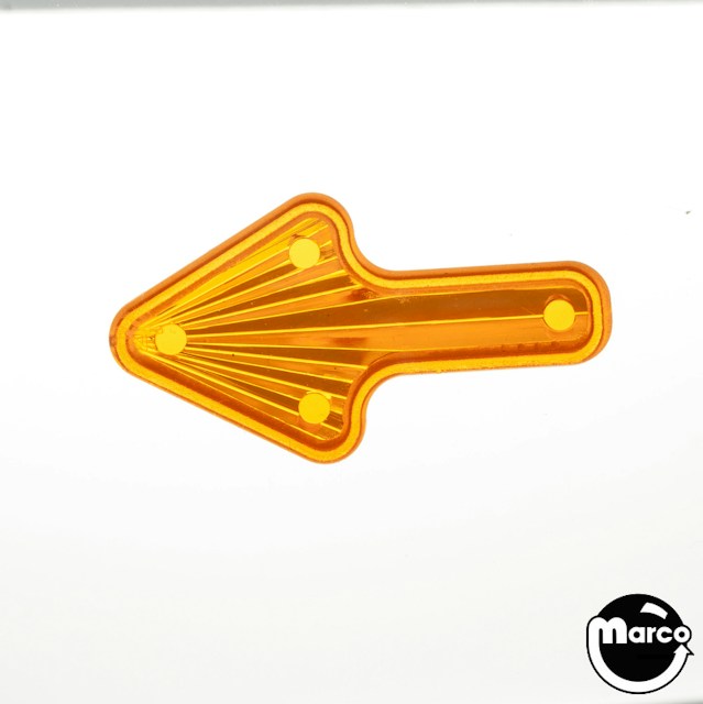 Playfield insert arrow 1-1/2 x 13/16 inch orange starburst