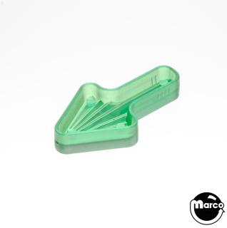 Playfield insert arrow 1-1/2 x 13/16 inch green starburst