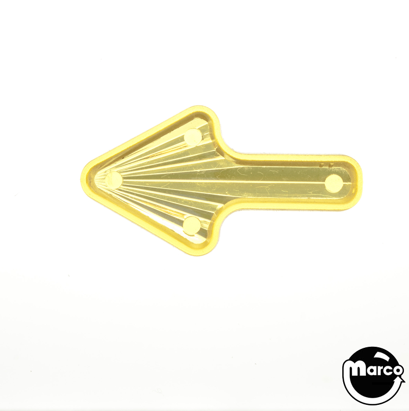 Playfield insert arrow 1-1/2 x 13/16 inch yellow starburst