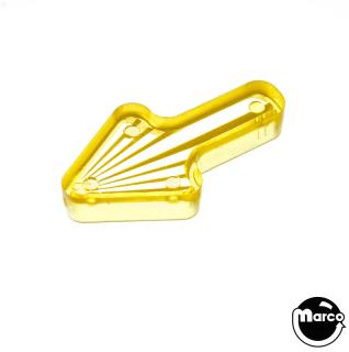 Playfield insert arrow 1-1/2 x 13/16 inch yellow starburst