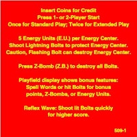 HYPERBALL (Williams) Score cards (2)