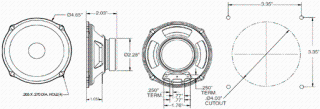Speaker 5 inch - 8 ohm 8 watt