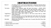 BARRACORA (Williams) Score Card