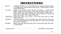 BARRACORA (Williams) Score Card