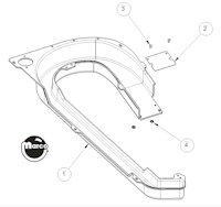 ROLLING STONES (Stern) Ramp plastic left