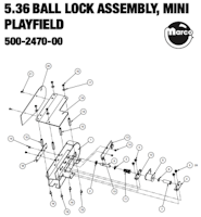 BLACK KNIGHT SOR PREM LE (Stern) Mini playfield riveted ramp