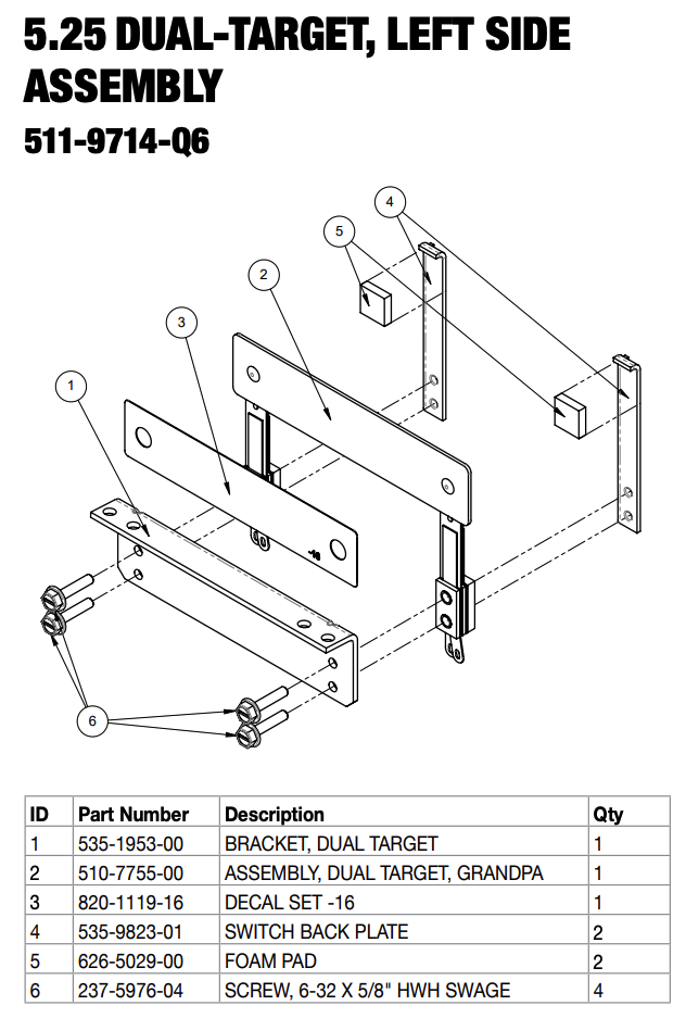 TEENAGE TURTLES (Stern) Dual target assembly left