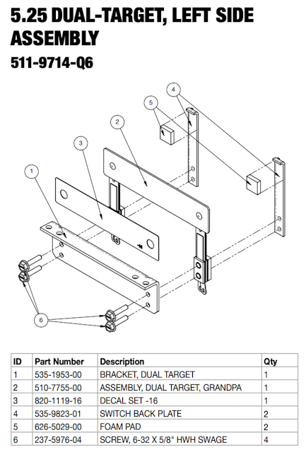 TEENAGE TURTLES (Stern) Dual target assembly left