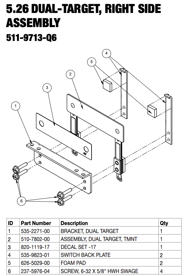 Dual target switch - right - (Stern)