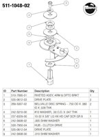 BATMAN 66 (Stern) Geneva wheel clutch assembly