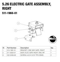 BLACK KNIGHT SOR (Stern) Electric gate right