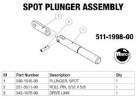 MUNSTERS (Stern) Spot plunger assembly
