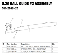BLACK KNIGHT SOR PRO (Stern) Ball guide assembly #2