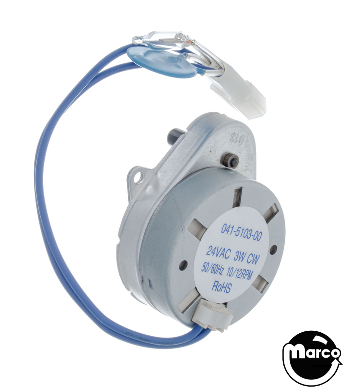 Motor and connector 24 VAC sync 12 rpm Rev A 041-5103-00