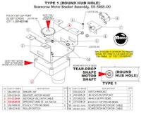 BATMAN (Stern) Scarecrow motor assembly Type 1