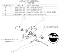 BIG BUCK HUNTER (Stern) Actuator assembly