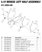 GODZILLA (Stern) Godzilla Bridge Left Half Assembly