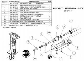 Latching ball lock assembly