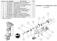 Latching ball lock assembly