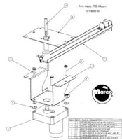 ROLLING STONES (Stern) Album arm assembly