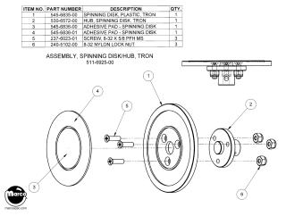 TRON (Stern) Recognizer motor assembly kit