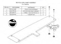 WALKING DEAD (Stern) Bicycle Girl ramp assembly