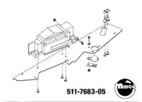 GHOSTBUSTERS LE (Stern) Plastic 05 assembly USE 545-9836-01