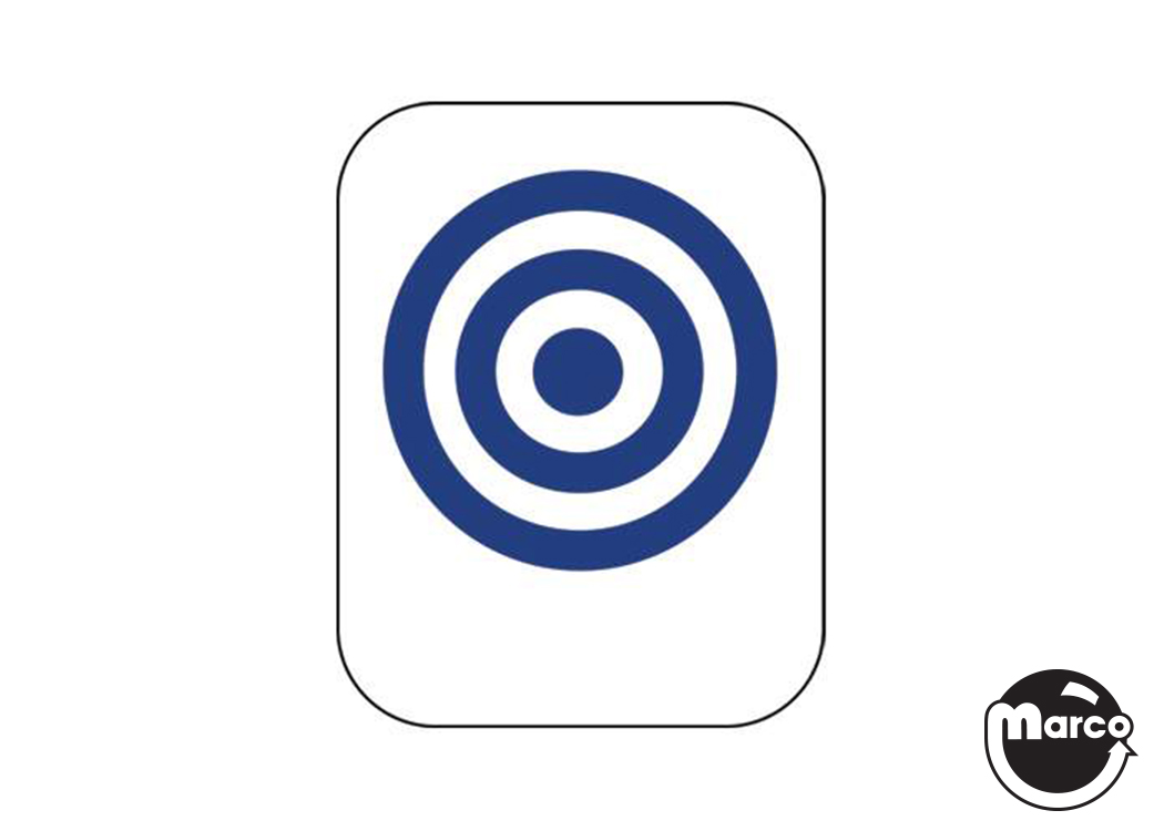 Drop target decal Bally bullseye blue