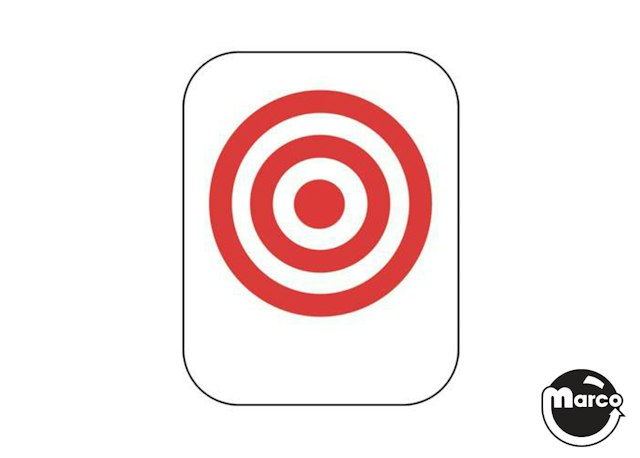 Drop target decal - bullseye red