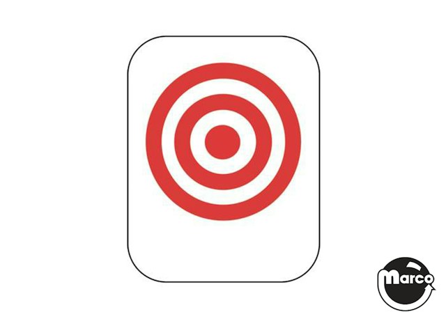 Drop target decal - bullseye red
