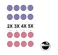 Bally Drop target decals - 20 piece set