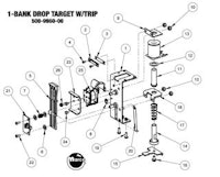 Drop target frame Stern single