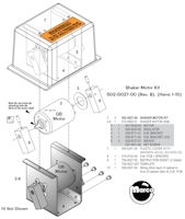 Shaker motor kit Data East / Sega / Stern