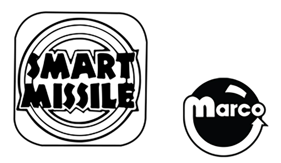 LAST ACTION HERO (DE) Pushbutton 'Smart Missile' Decal