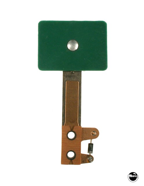 Target switch 1 x 1-1/2 inch rectangle green