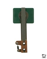 Target switch 1 x 1-1/2 inch rectangle green