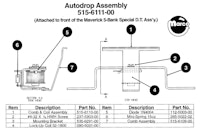 MAVERICK (Sega) Drop target autodrop assembly