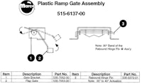 Gate assembly - plastic ramp