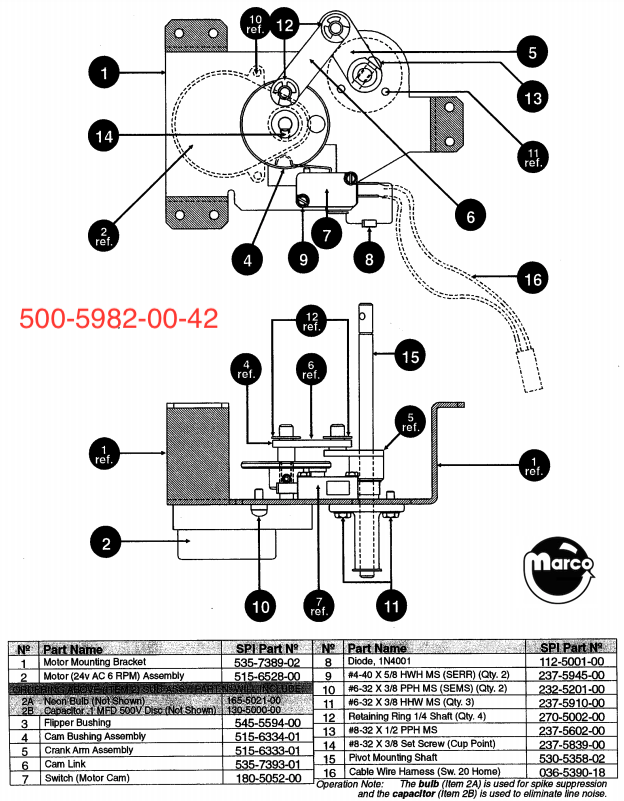 GOLDENEYE (Sega) Satellite cam bushing