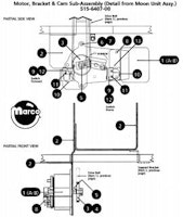 APOLLO 13 (Sega) Moon Unit Motor & bracket