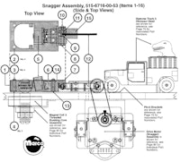 LOST WORLD JURASSIC PARK (Sega) Snagger assembly