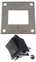Rocker switch and bracket