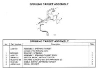 Spinner target blank 1 x 1-1/4 inch
