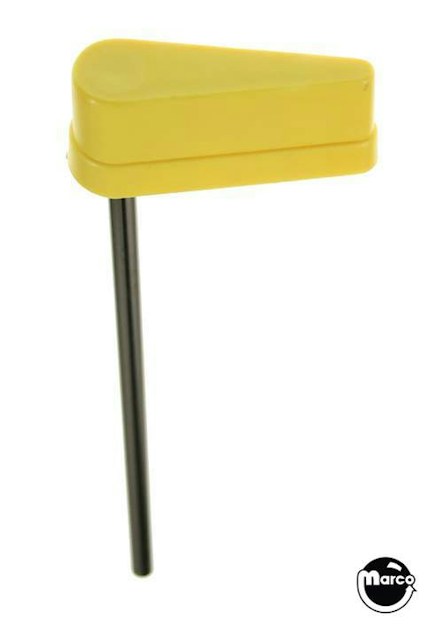 Flipper, mini, long shaft, yellow - 2in x 6in STN