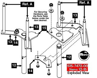 515-7457-00 - SOPRANOS (Stern) Bracket safe lift - Marco