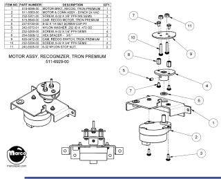 TRON (Stern) Recognizer motor bracket