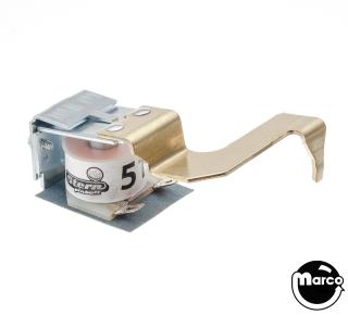 Relay drop target release assembly