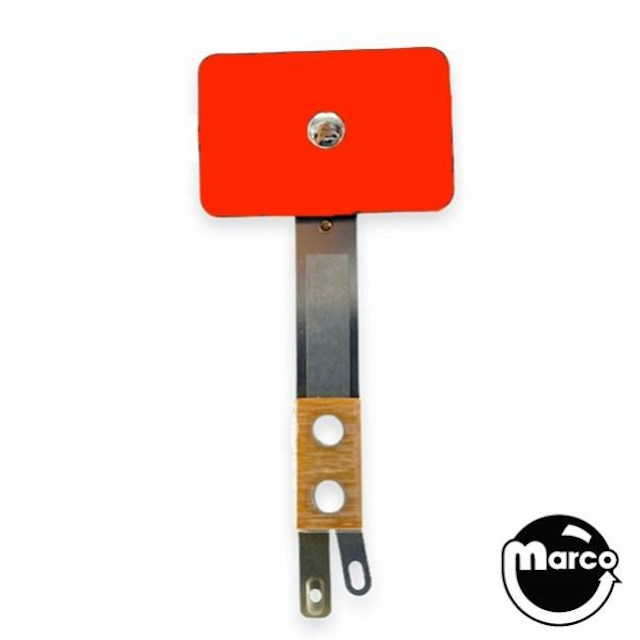 Target switch rectangle 1 x 1-1/2 inch red no diode