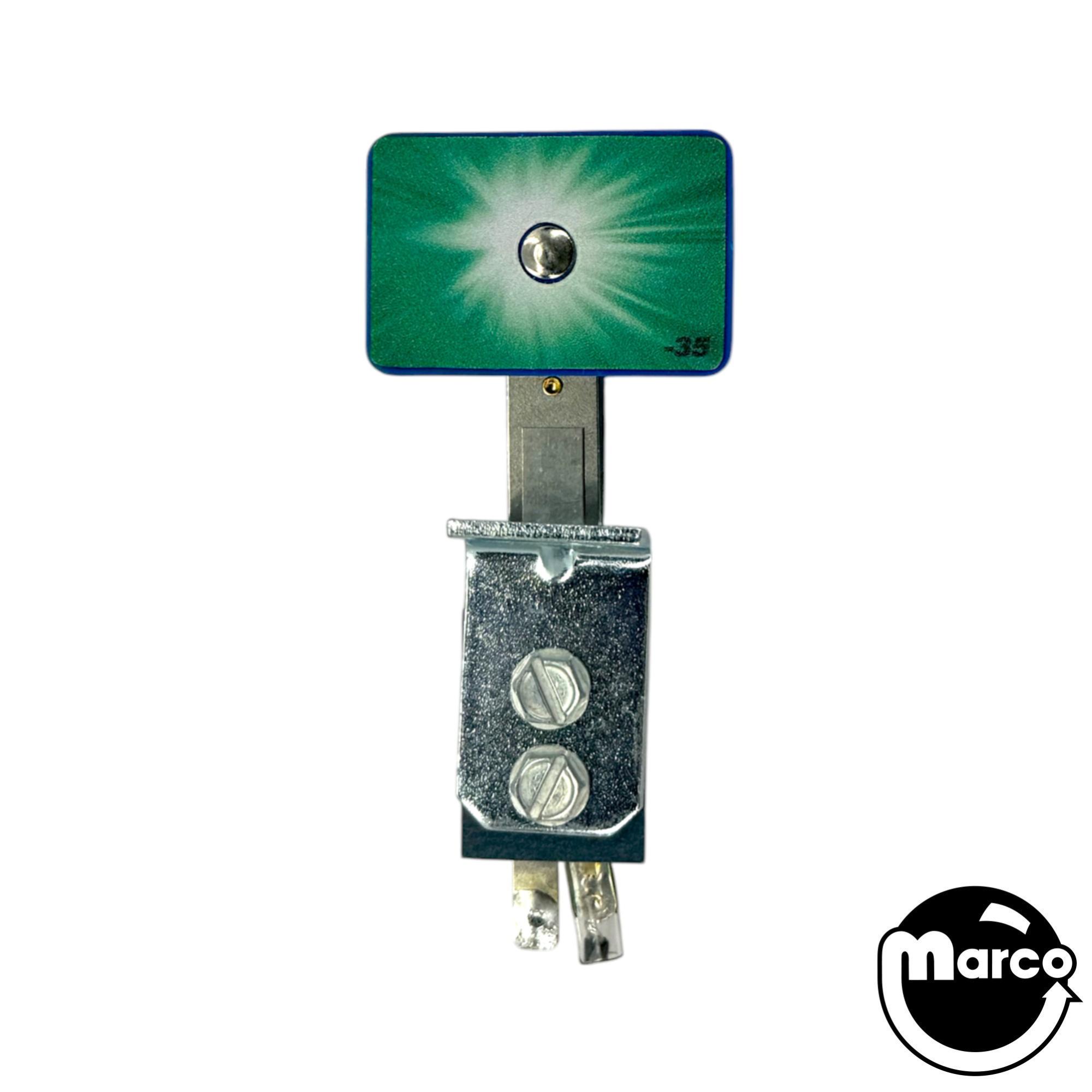 Like New Target switch rectangle 1 x 1-1/2 inch blue no diode